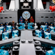 Illustration for article titled The Lego SHIELD Helicarrier is real and amazing